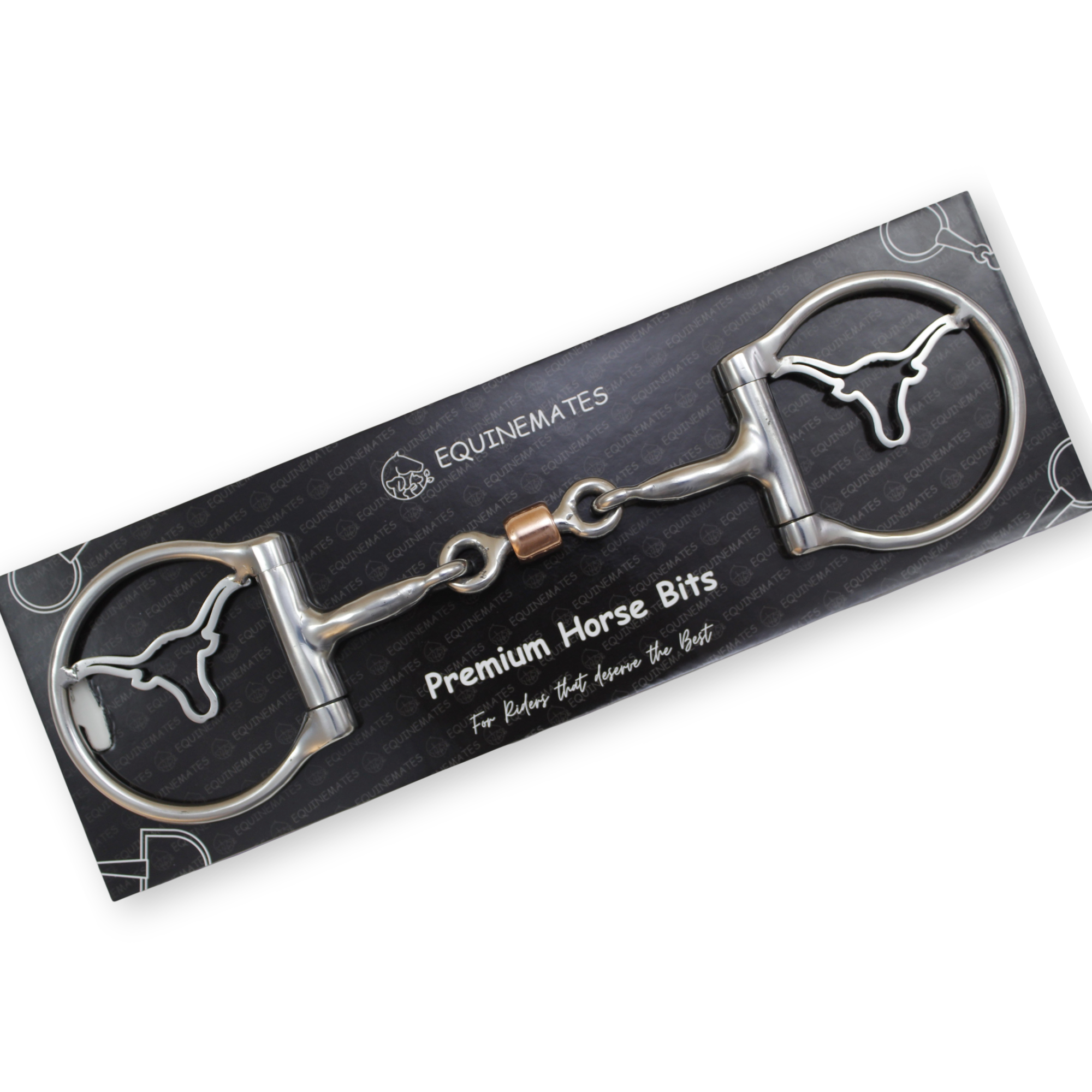 D-Ring Snaffle Bit Copper Roller Longhorn Cnc Ss image 2